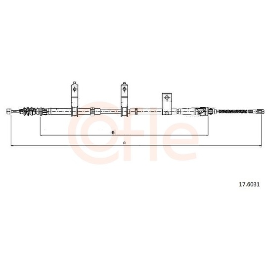 92.17.6031 - Cable, parking brake 