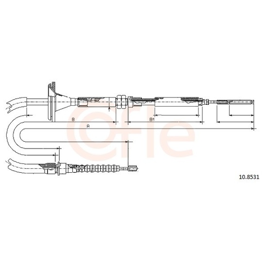 92.10.8531 - Cable, parking brake 