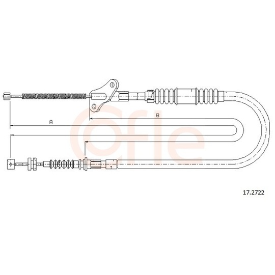 92.17.2722 - Cable, parking brake 