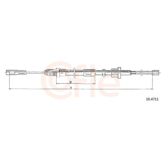 92.10.4711 - Cable, parking brake 