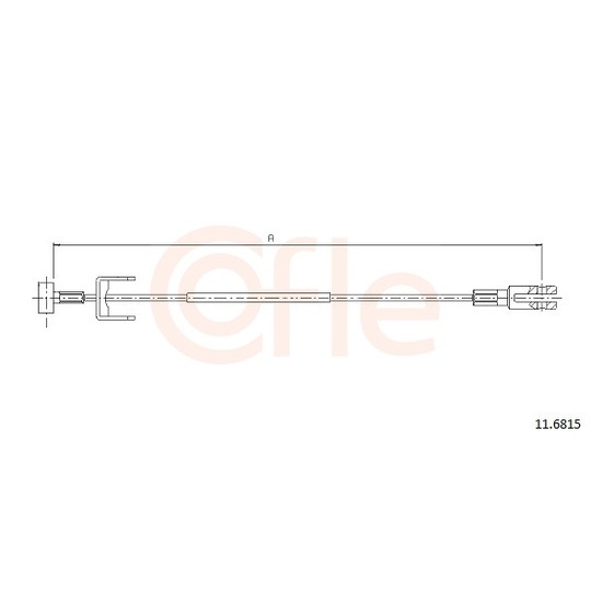 92.11.6815 - Cable, parking brake 