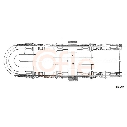 Cable, parking brake