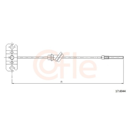 92.17.6044 - Cable, parking brake 