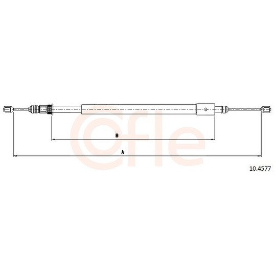 92.10.4577 - Cable, parking brake 