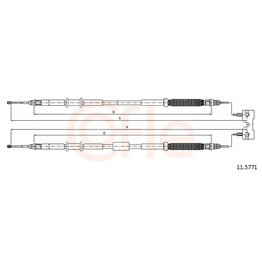 92.11.5771 - Cable, parking brake 