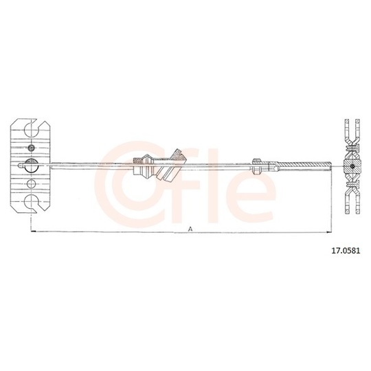 92.17.0581 - Cable, parking brake 