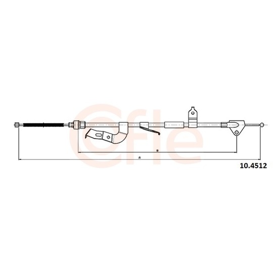 92.10.4512 - Cable, parking brake 