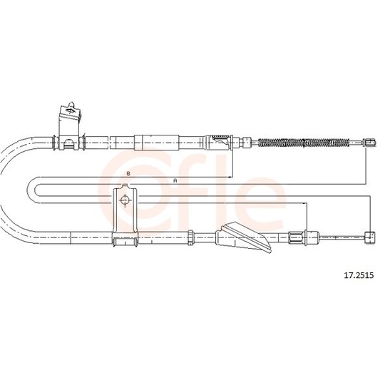 92.17.2515 - Cable, parking brake 