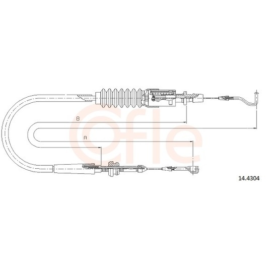 92.14.4304 - Accelerator Cable 