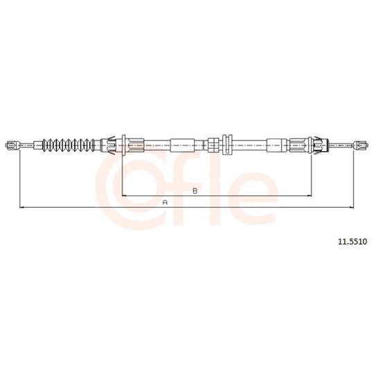 92.11.5510 - Cable, parking brake 