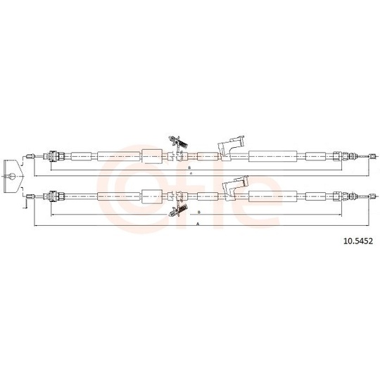 92.10.5452 - Cable, parking brake 