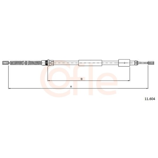 92.11.604 - Cable, parking brake 