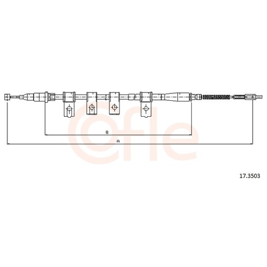 92.17.3503 - Cable, parking brake 