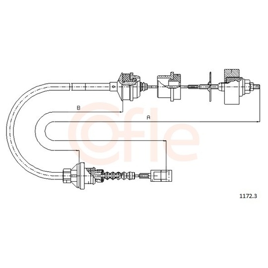 92.1172.3 - Clutch Cable 