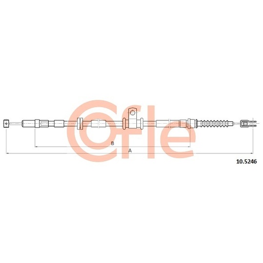 92.10.5246 - Cable, parking brake 