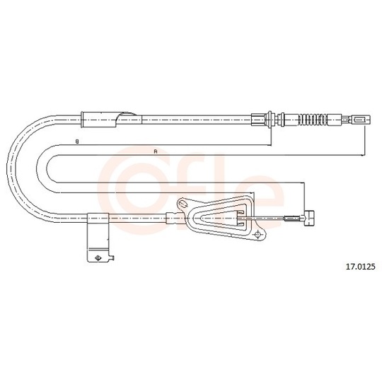 92.17.0125 - Cable, parking brake 