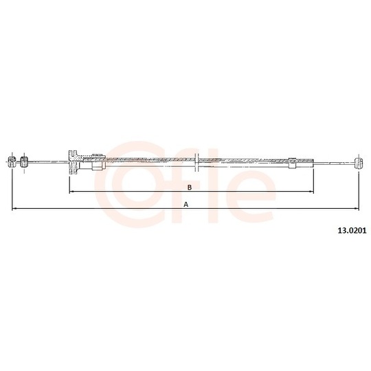 92.13.0201 - Bonnet Cable 