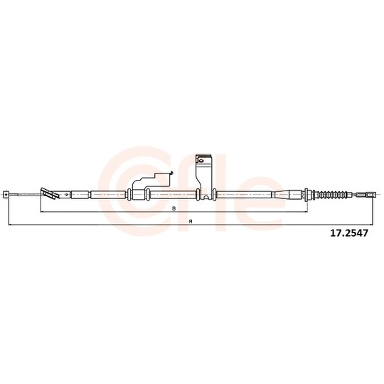 92.17.2547 - Cable, parking brake 