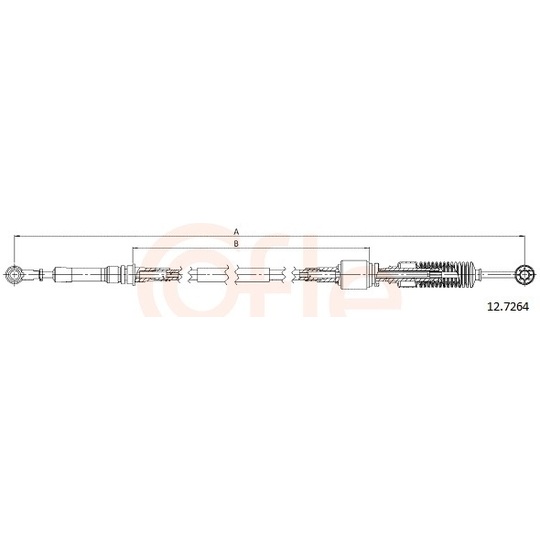 92.12.7264 - Cable, manual transmission 