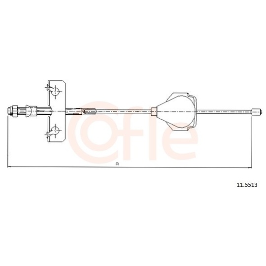 92.11.5513 - Cable, parking brake 