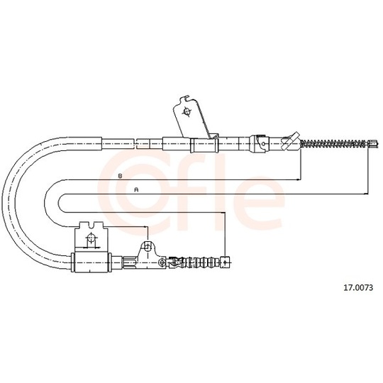 92.17.0073 - Cable, parking brake 