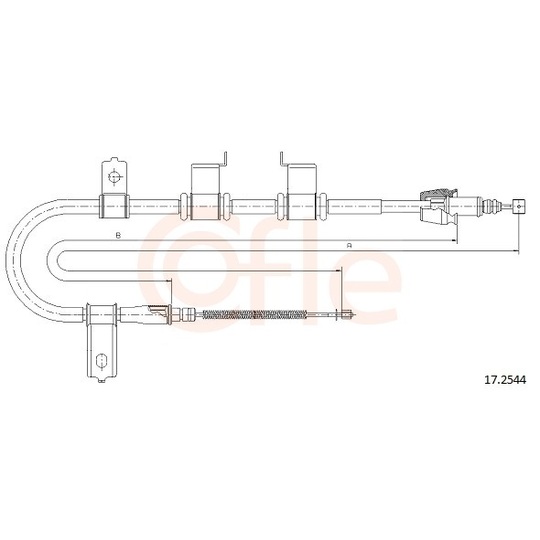 92.17.2544 - Cable, parking brake 