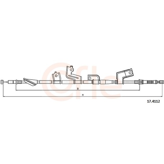 92.17.4112 - Cable, parking brake 