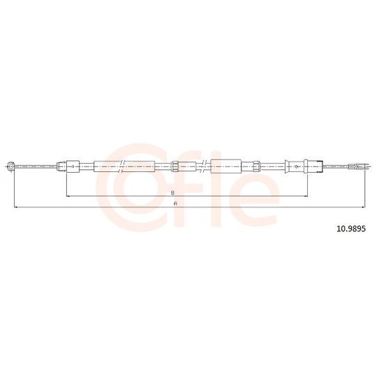 92.10.9895 - Cable, parking brake 