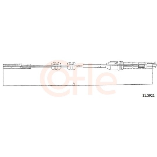 92.11.5921 - Cable, parking brake 