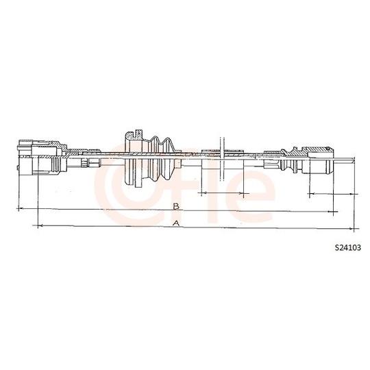 92.S24103 - Nopeusmittarin vaijeri 