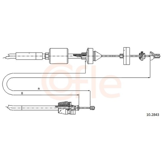 92.10.2843 - Clutch Cable 