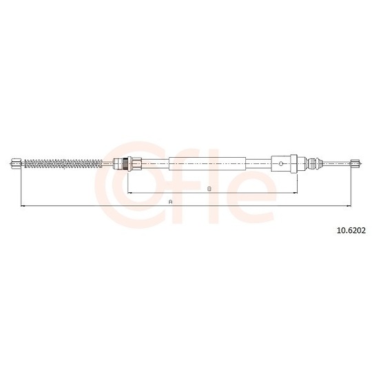 92.10.6202 - Cable, parking brake 