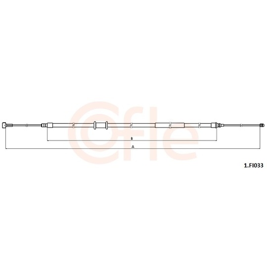 92.1.FI033 - Cable, parking brake 