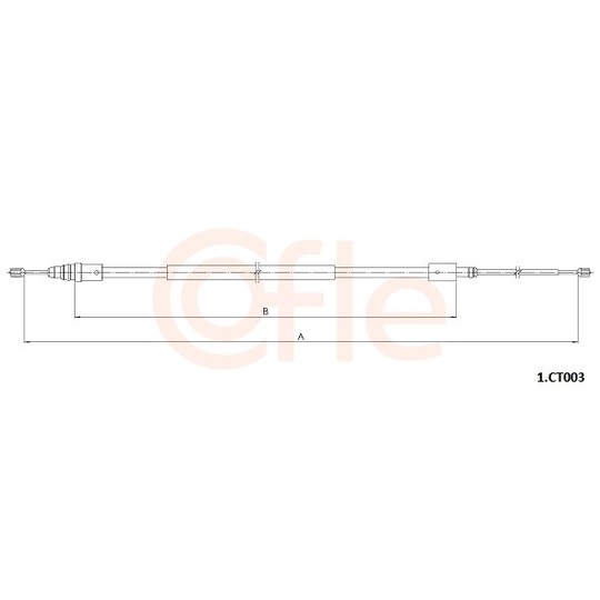 92.1.CT003 - Cable, parking brake 