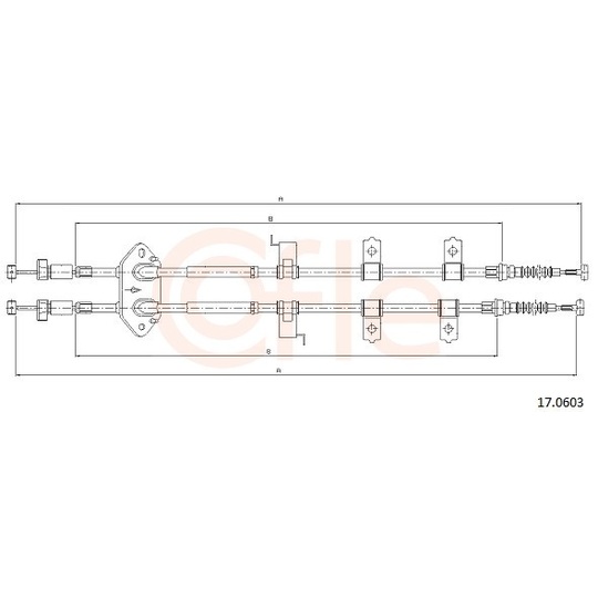 92.17.0603 - Cable, parking brake 