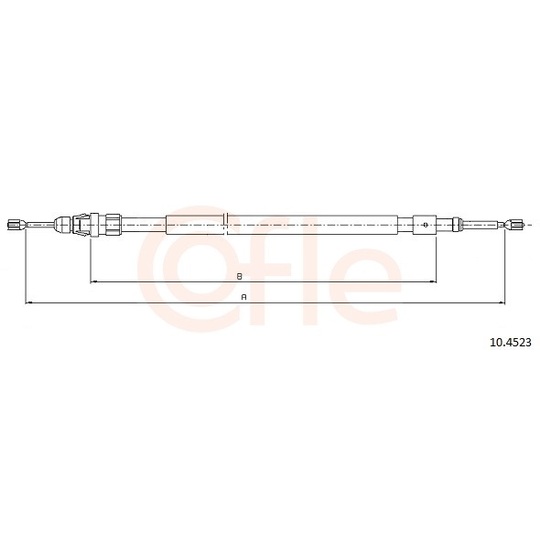 92.10.4523 - Cable, parking brake 