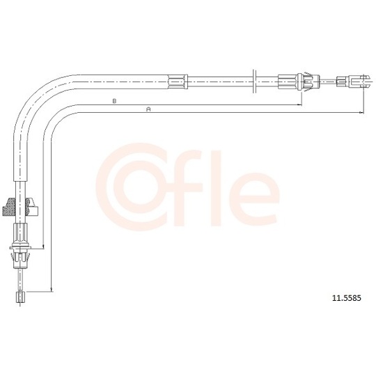 92.11.5585 - Cable, parking brake 