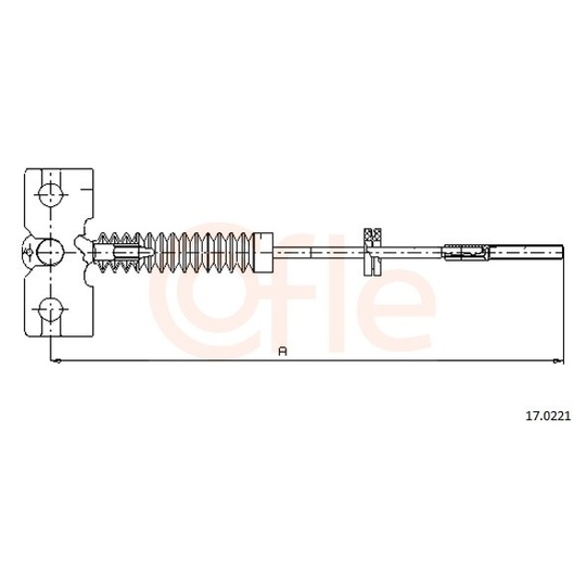 92.17.0221 - Cable, parking brake 