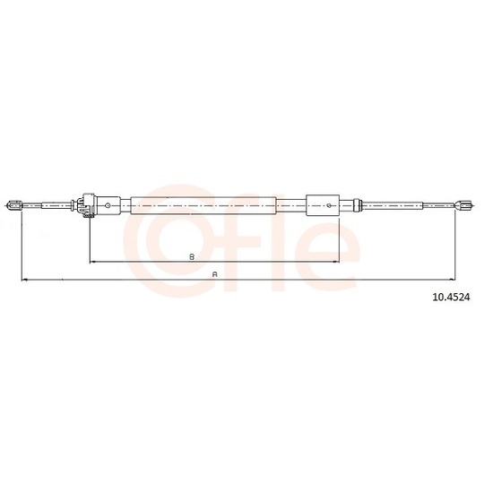 92.10.4524 - Cable, parking brake 