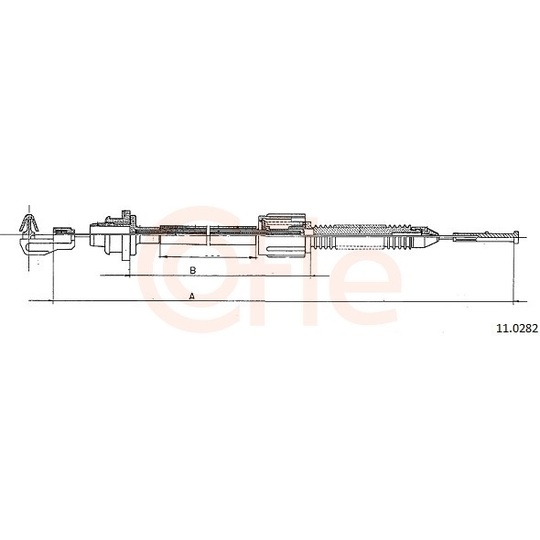 92.11.0282 - Accelerator Cable 