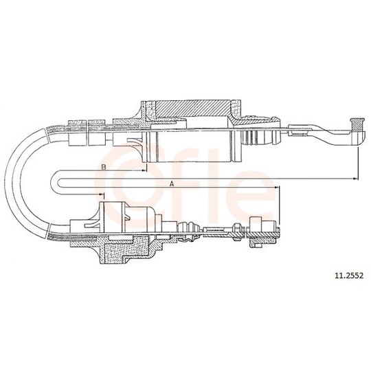 92.11.2552 - Clutch Cable 