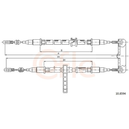 92.10.8594 - Cable, parking brake 