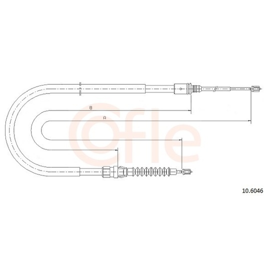 92.10.6046 - Cable, parking brake 