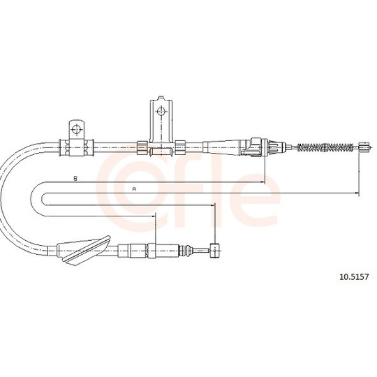 92.10.5157 - Cable, parking brake 