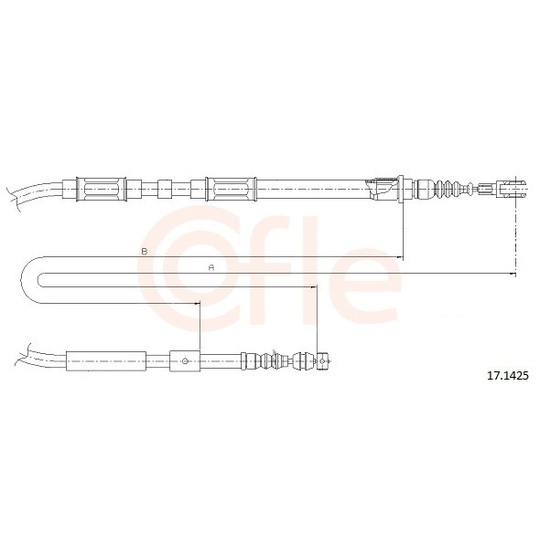 92.17.1425 - Cable, parking brake 