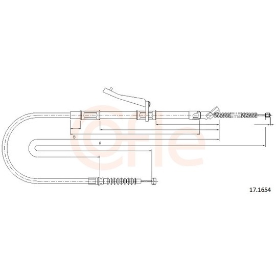 92.17.1654 - Cable, parking brake 