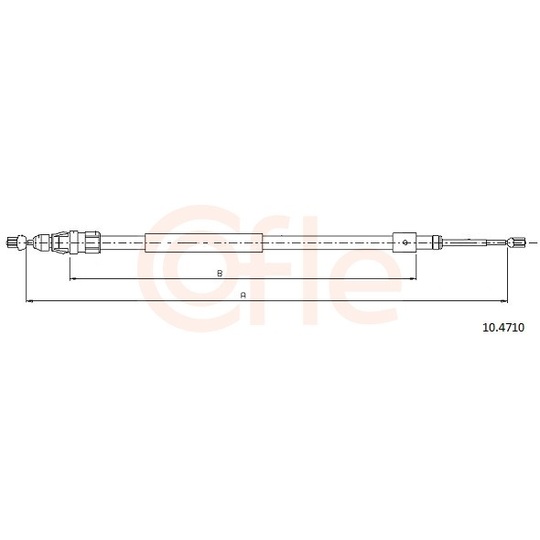 92.10.4710 - Cable, parking brake 