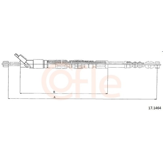 92.17.1464 - Cable, parking brake 