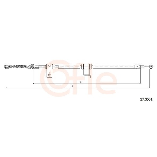 92.17.3531 - Cable, parking brake 