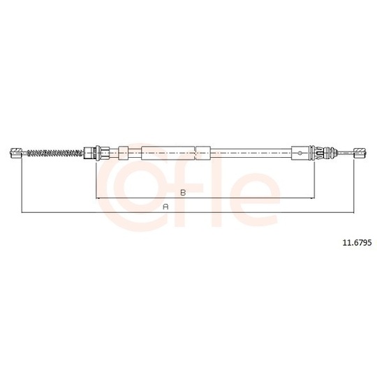 92.11.6795 - Cable, parking brake 